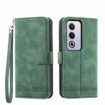 For OPPO A3 Pro 5G Dierfeng Dream Line TPU + PU Leather Phone Case(Green)