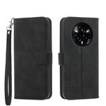 For Realme 14 Pro+ Dierfeng Dream Line TPU Hybrid PU Leather Phone Case(Black)