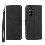 For Samsung Galaxy M54 5G Dierfeng Dream Line TPU + PU Leather Phone Case(Black)