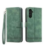 For Samsung Galaxy A15 Dierfeng Dream Line TPU + PU Leather Phone Case(Green)