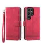 For Samsung Galaxy S24 Ultra 5G Dierfeng Dream Line TPU + PU Leather Phone Case(Red)
