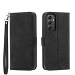 For Samsung Galaxy A35 Dierfeng Dream Line TPU + PU Leather Phone Case(Black)