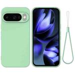For Google Pixel 10 Pure Color Liquid Silicone Shockproof Phone Case(Green)