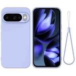 For Google Pixel 10 Pure Color Liquid Silicone Shockproof Phone Case(Purple)