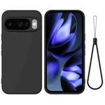For Google Pixel 10 Pure Color Liquid Silicone Shockproof Phone Case(Black)