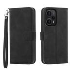 For Xiaomi Redmi Note 12 Turbo 5G/Poco F5 Dierfeng Dream Line TPU + PU Leather Phone Case(Black)