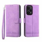 For Xiaomi Redmi Note 12 Turbo 5G/Poco F5 Dierfeng Dream Line TPU + PU Leather Phone Case(Purple)