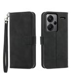 For Xiaomi Redmi Note 13 Pro+ Dierfeng Dream Line TPU + PU Leather Phone Case(Black)