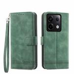 For Xiaomi Redmi Note 13 Pro 5G Dierfeng Dream Line TPU + PU Leather Phone Case(Green)