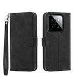 For Xiaomi 14 Dierfeng Dream Line TPU + PU Leather Phone Case(Black)