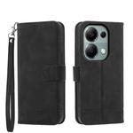 For Xiaomi Redmi Note 13 Pro 4G Dierfeng Dream Line TPU + PU Leather Phone Case(Black)