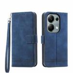 For Xiaomi Redmi Note 13 Pro 4G Dierfeng Dream Line TPU + PU Leather Phone Case(Blue)