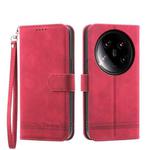 For Xiaomi 14 Ultra Dierfeng Dream Line TPU + PU Leather Phone Case(Red)