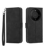 For Huawei Mate 60 Dierfeng Dream Line TPU + PU Leather Phone Case(Black)