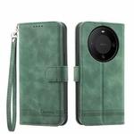 For Huawei Mate 60 Dierfeng Dream Line TPU + PU Leather Phone Case(Green)