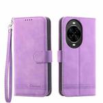 For Huawei nova 14 Pro Dierfeng Dream Line TPU Hybrid PU Leather Phone Case(Purple)