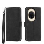 For Huawei nova 14 Ultra Dierfeng Dream Line TPU Hybrid PU Leather Phone Case(Black)