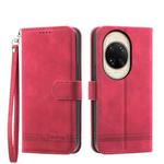 For Huawei nova 14 Ultra Dierfeng Dream Line TPU Hybrid PU Leather Phone Case(Red)
