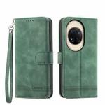 For Huawei nova 14 Ultra Dierfeng Dream Line TPU Hybrid PU Leather Phone Case(Green)