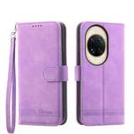 For Huawei nova 14 Ultra Dierfeng Dream Line TPU Hybrid PU Leather Phone Case(Purple)