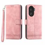 For Honor X40i 5G / Play7T Pro Dierfeng Dream Line TPU + PU Leather Phone Case(Pink)