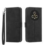 For Honor Magic5 Dierfeng Dream Line TPU + PU Leather Phone Case(Black)