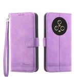 For Honor Magic5 Dierfeng Dream Line TPU + PU Leather Phone Case(Purple)