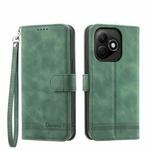 For Honor X60i Dierfeng Dream Line TPU + PU Leather Phone Case(Green)