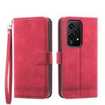 For Honor 200 Lite Global Dierfeng Dream Line TPU + PU Leather Phone Case(Red)