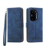For Honor 300 Pro / 300 Ultra Dierfeng Dream Line TPU Hybrid PU Leather Phone Case(Blue)