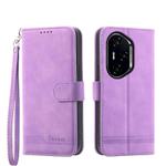 For Honor 300 Pro / 300 Ultra Dierfeng Dream Line TPU Hybrid PU Leather Phone Case(Purple)