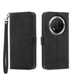 For Honor X9c Global / Magic7 Lite Dierfeng Dream Line TPU Hybrid PU Leather Phone Case(Black)