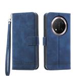 For Honor X9c Global / Magic7 Lite Dierfeng Dream Line TPU Hybrid PU Leather Phone Case(Blue)