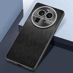 For OPPO Find X6 Pro Rain Silk Texture Shockproof Phone Case(Black)