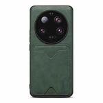 For Xiaomi 13 Ultra Denior PU Back Cover Card Slot Holder Phone Case(Green)