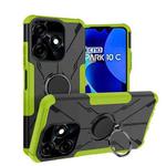 For Tecno Spark 10C Armor Bear Shockproof PC + TPU Phone Case with Ring(Green)