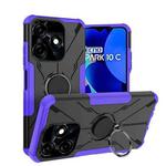 For Tecno Spark 10C Armor Bear Shockproof PC + TPU Phone Case with Ring(Purple)