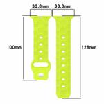 Football Texture Silicone Watch Band For Apple Watch SE 2023 44mm(White)