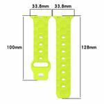 Football Texture Silicone Watch Band For Apple Watch SE 2023 44mm(Orange)