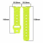 Football Texture Silicone Watch Band For Apple Watch SE 2023 40mm(White)