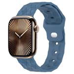 Football Texture Silicone Watch Band For Apple Watch Series 10 42mm(Blue)