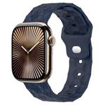 Football Texture Silicone Watch Band For Apple Watch Series 10 42mm(Midnight Blue)