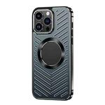 For iPhone 12 Pro Max MagSafe Magnetic Metal Cooling Phone Case(Black)