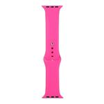 For Apple Watch Series 9&8&7 41mm / SE 3&SE 2&6&SE&5&4 40mm / 3&2&1 38mm Silicone Watch Band, Long Section (Men)(Pink)