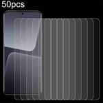 For Xiaomi 13T 50pcs 0.26mm 9H 2.5D Tempered Glass Film