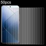 For Xiaomi 15 50pcs 0.26mm 9H 2.5D Tempered Glass Film