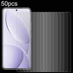 For Xiaomi Redmi K80 / K80 Pro 50pcs 0.26mm 9H 2.5D Tempered Glass Film