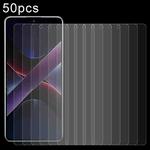 For Xiaomi Poco X7 Pro 50pcs 0.26mm 9H 2.5D Tempered Glass Film