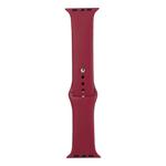 For Apple Watch Series 8&7 41mm / SE 2&6&SE&5&4 40mm / 3&2&1 38mm Silicone Watch Band, Long Section (Men)(Cherries)