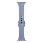 For Apple Watch Series 8&7 41mm / SE 2&6&SE&5&4 40mm / 3&2&1 38mm Silicone Watch Band, Long Section (Men)(Lavender Grey)